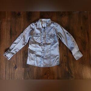 Sovereign Code Button Down Boy's Tee Long Sleeve Little Boy Size L Age 6
